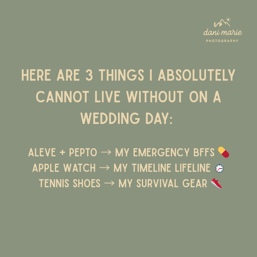 Behind the Scenes of a Wisconsin Wedding Photographer: Wedding Day Essentials