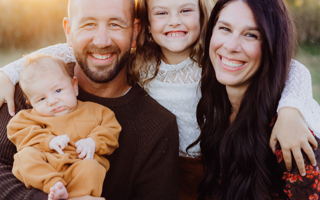 A Golden Hour Family Session at Dorothy Carnes Park East