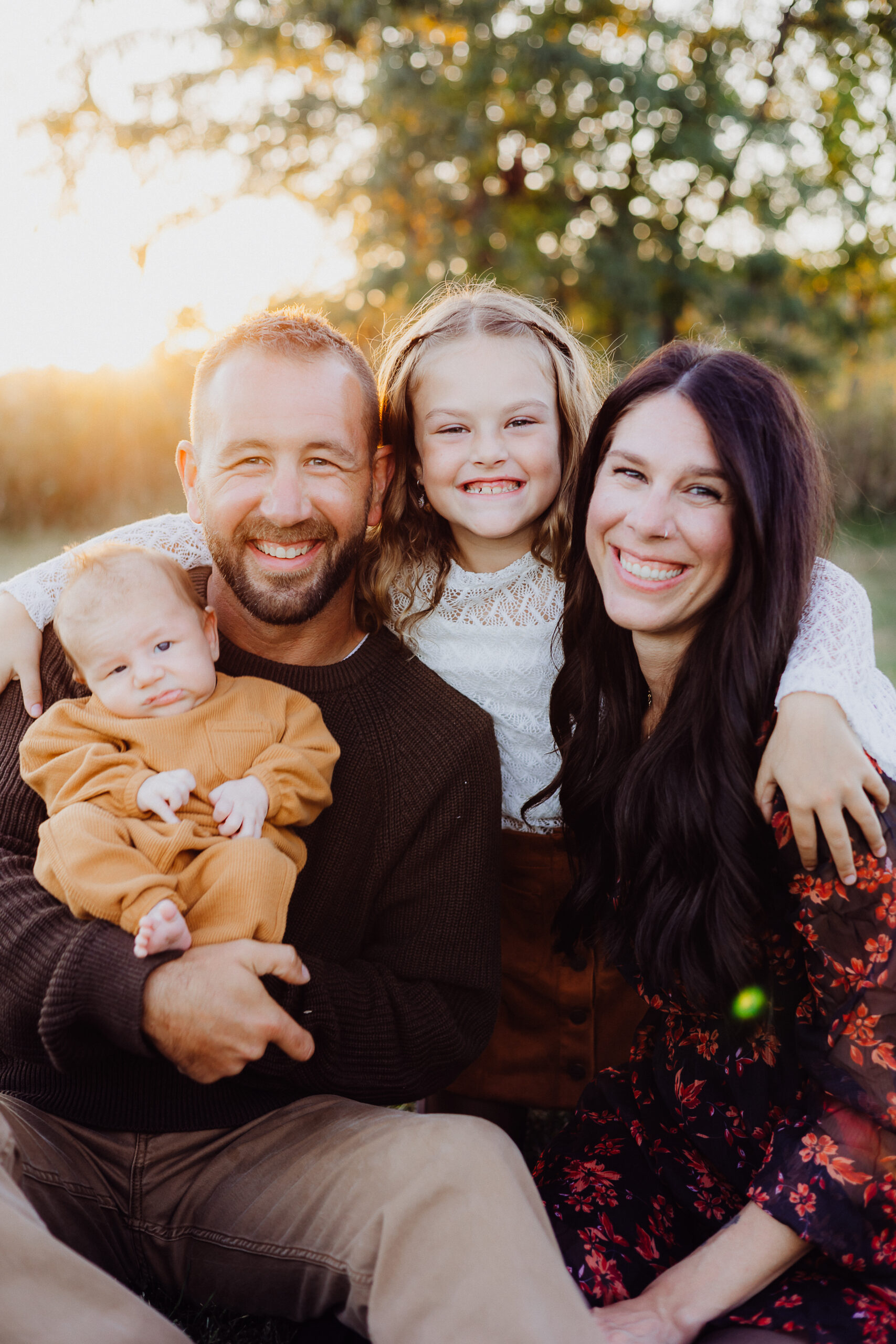 A Golden Hour Family Session at Dorothy Carnes Park East