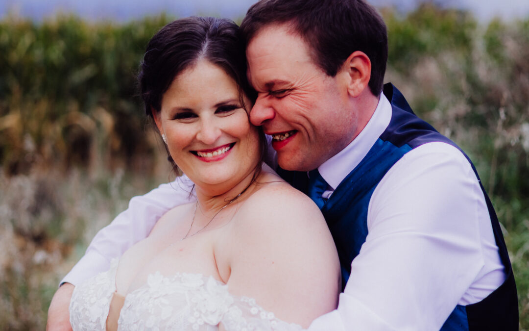 Rebecca & Todd’s Romantic Barn Wedding in Juneau, Wisconsin.