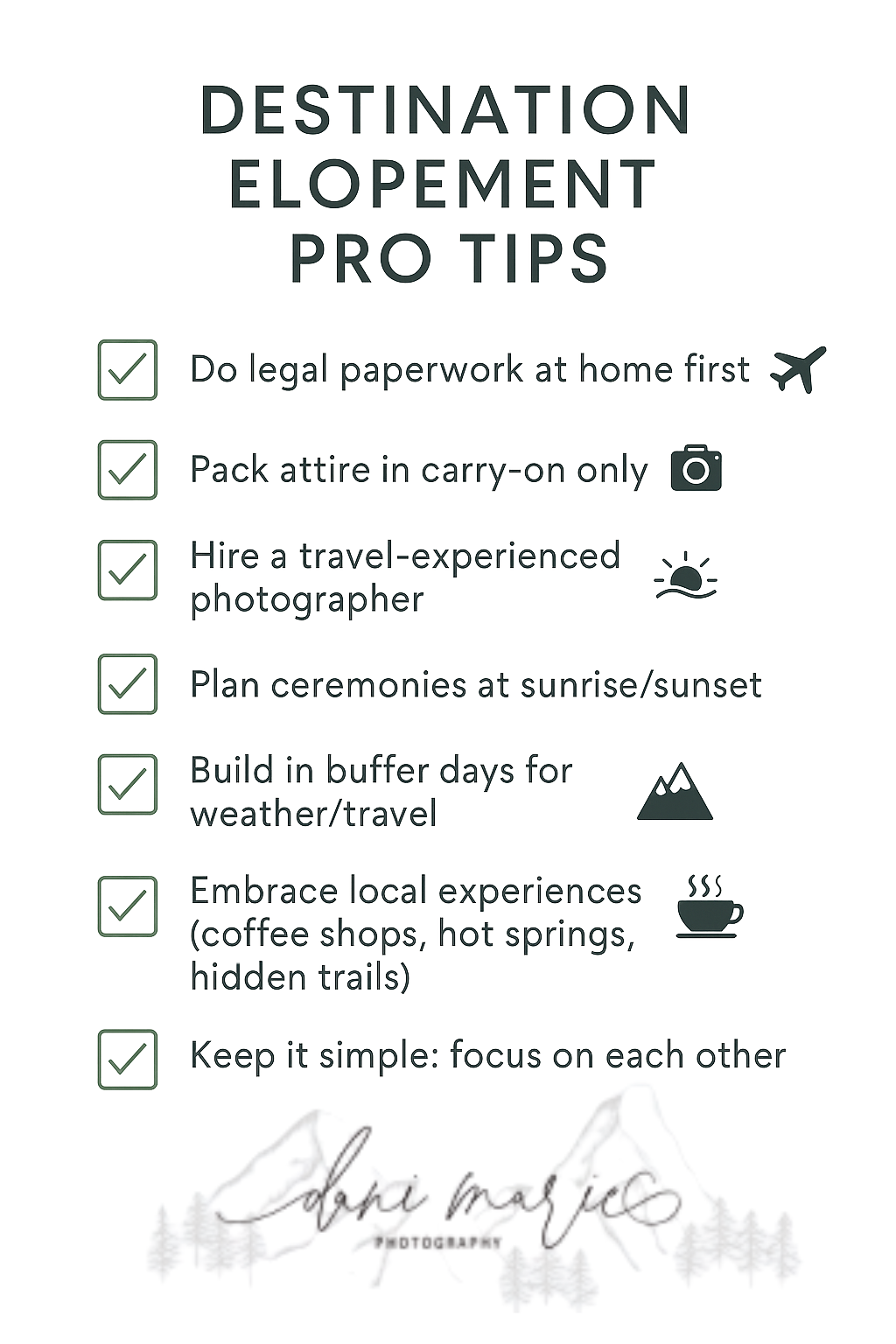 Destination Elopement Ideas for Midwest Couples ✈️ (Colorado, Iceland, Montana & More!)